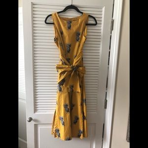 Gold pineapple dress